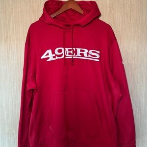 Men's Hoodie Nfl Wordmark Therma Pullover Hoodie Gym Red XXL